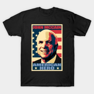 John McCain American Hero Pop Art T-Shirt